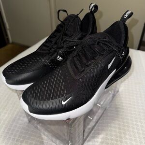 Nike Black/White Air Max 270-Style Men's Sneakers